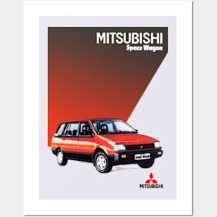 MITSUBISHI SPACE WAGON - brochure Posters and Art